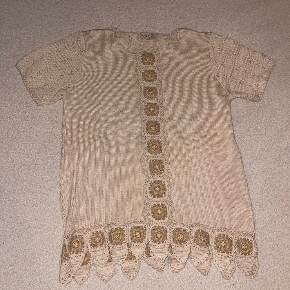 Cottage Core Knitted Top